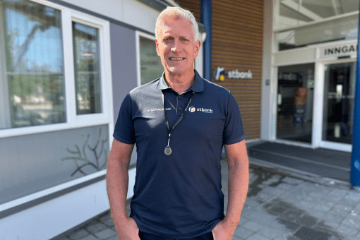 Per Inge utenfor banken