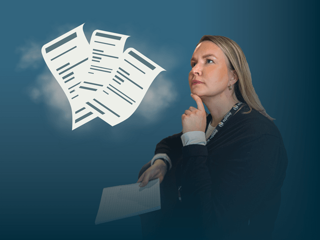 Malin ser undrende ut