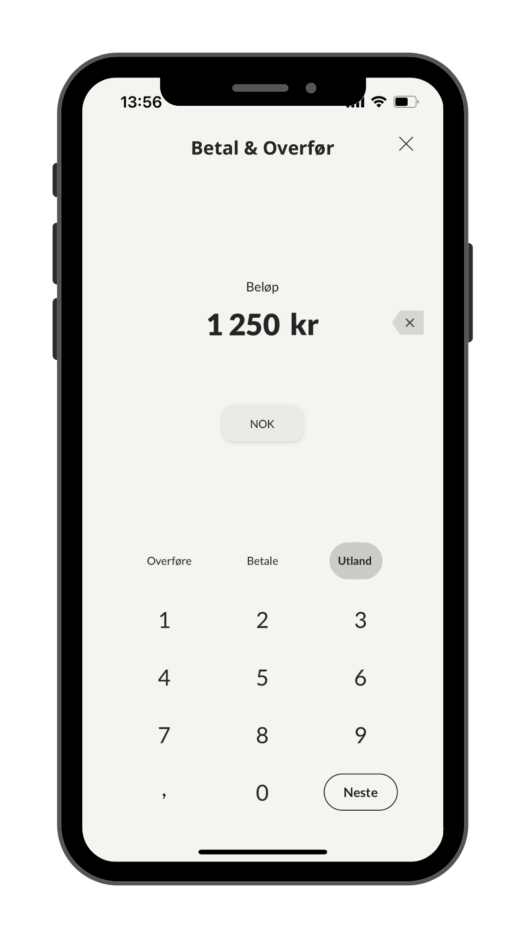 Bilde av mobilbank - overfør til utland